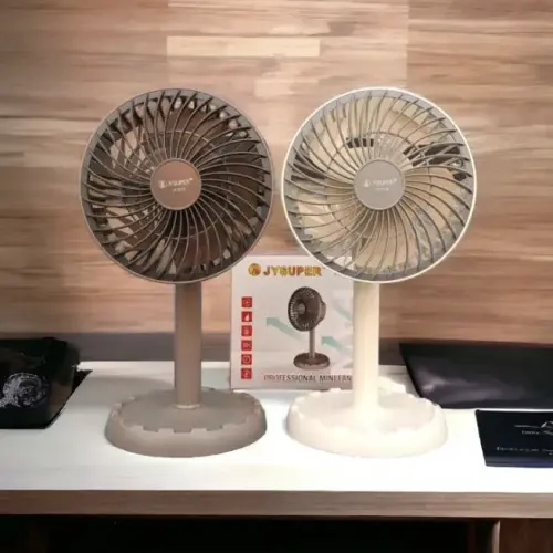 Jy Super JY-2570 Professional 6 Battery Rechargeable Portable Table Fan